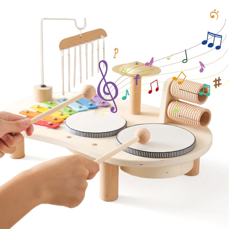 5 in 1 Baby Bop Wooden Musical Instrument Set