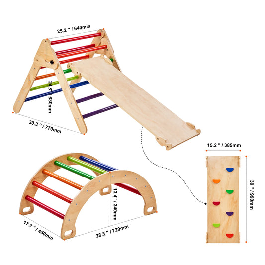 5 in 1 Toddler Triangle Climbing Set