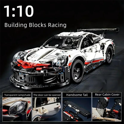 Teen DIY Sports Car Model Assembly (1580+Pcs)