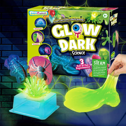 Childrens Magic DIY Science Experiment Kit (Glow In Dark Slime)